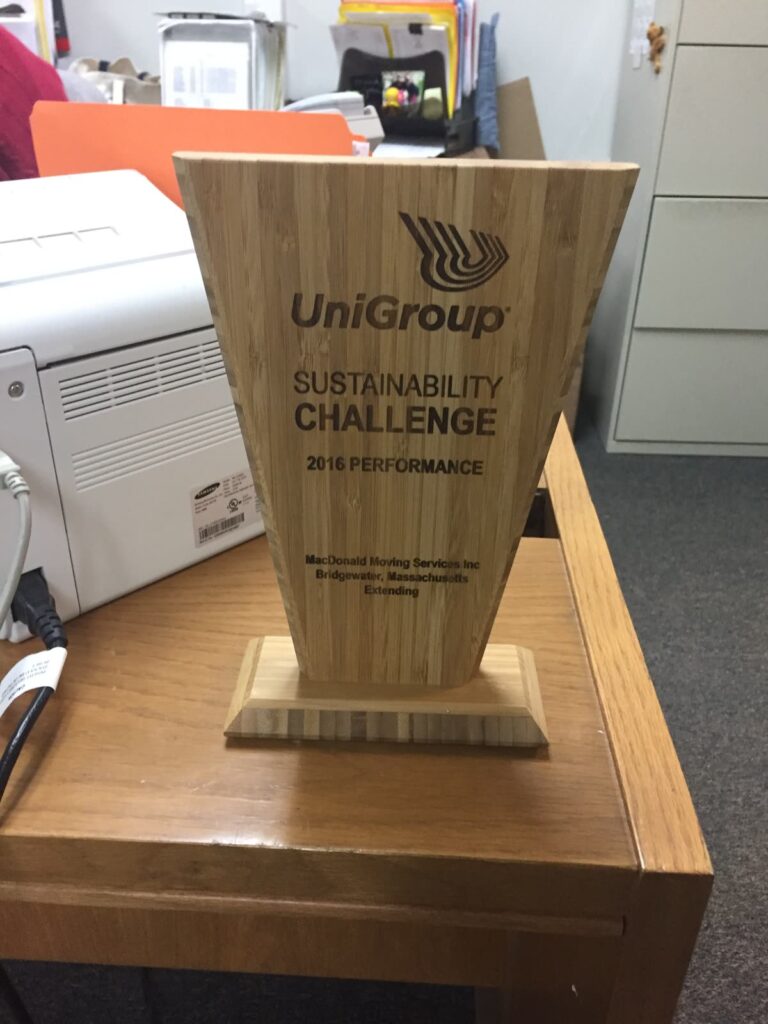 MacDonald Moving Services Receives National Award For Green Sustainability